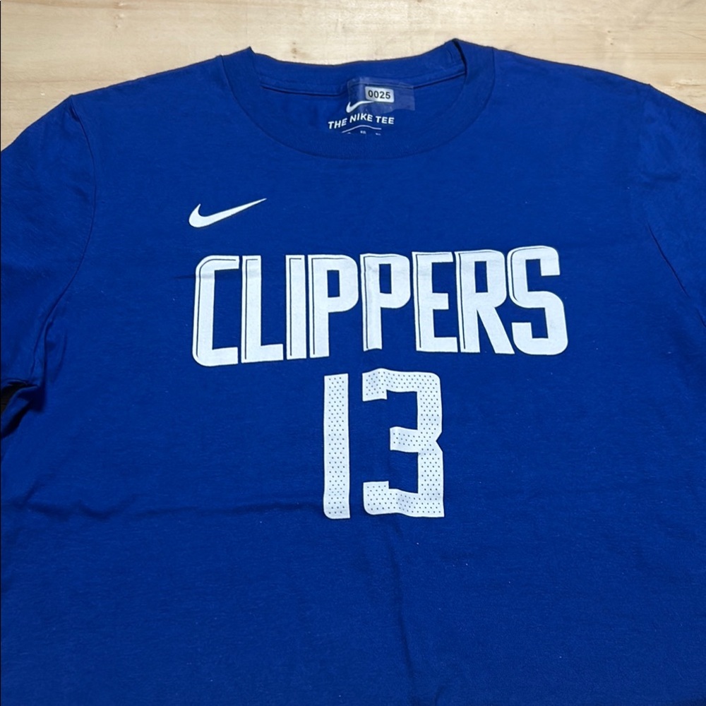 Nike LA Clippers Paul George 13 Kids XL Blue NBA Basketball Graphic T-Shirt